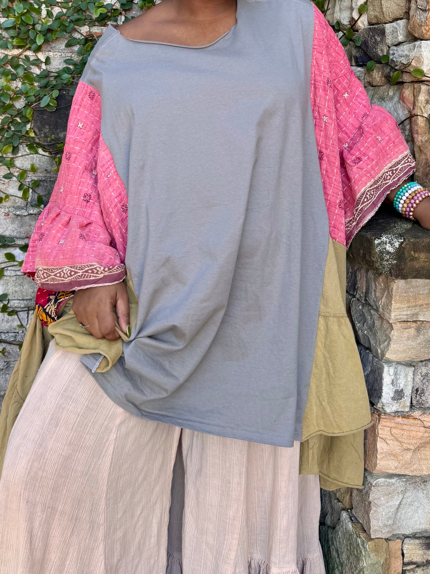 Large-4XL Tiger Kaftan Poncho