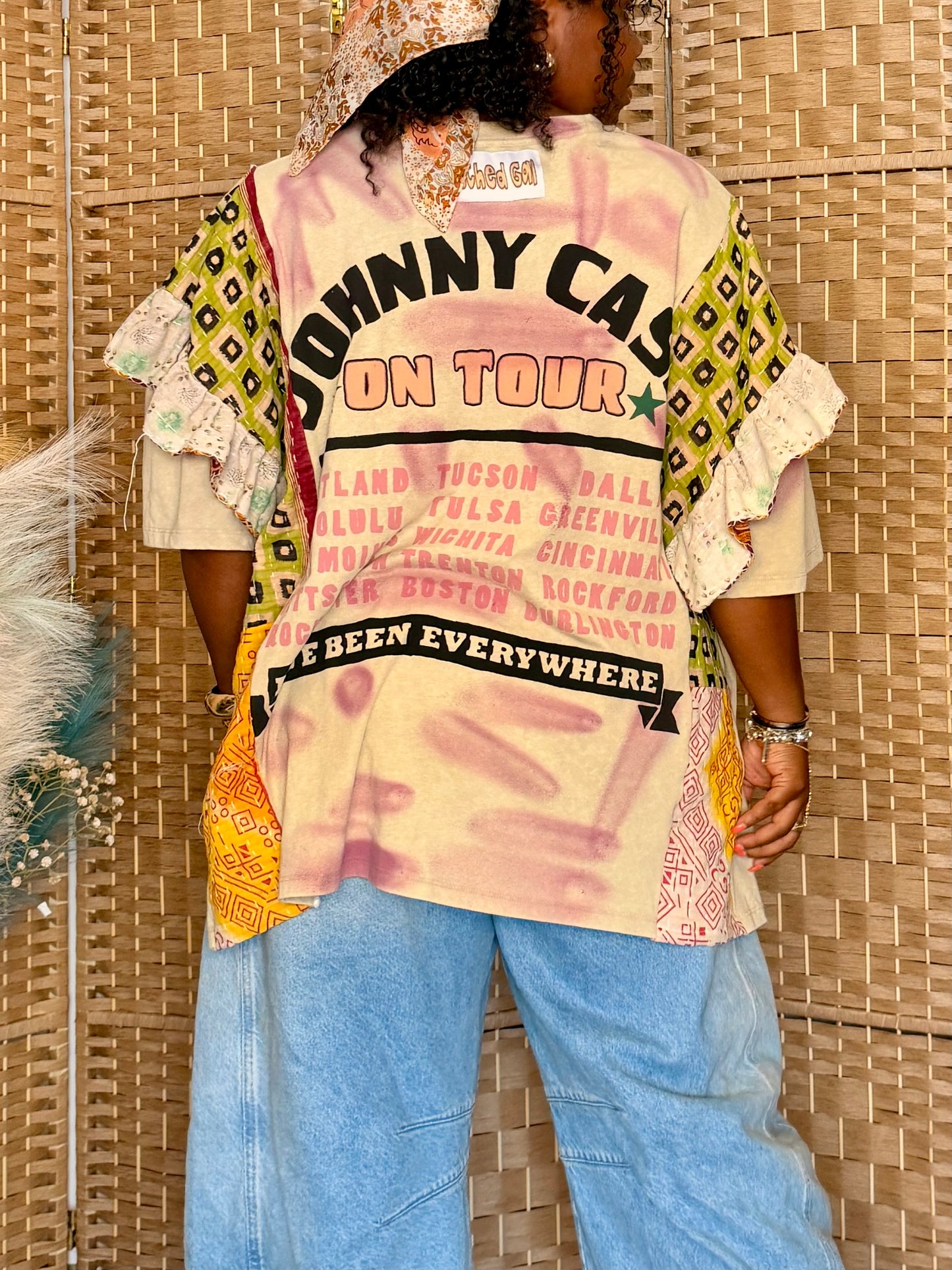 XXS-Extra Large Johnny Cash Ruffle Tee
