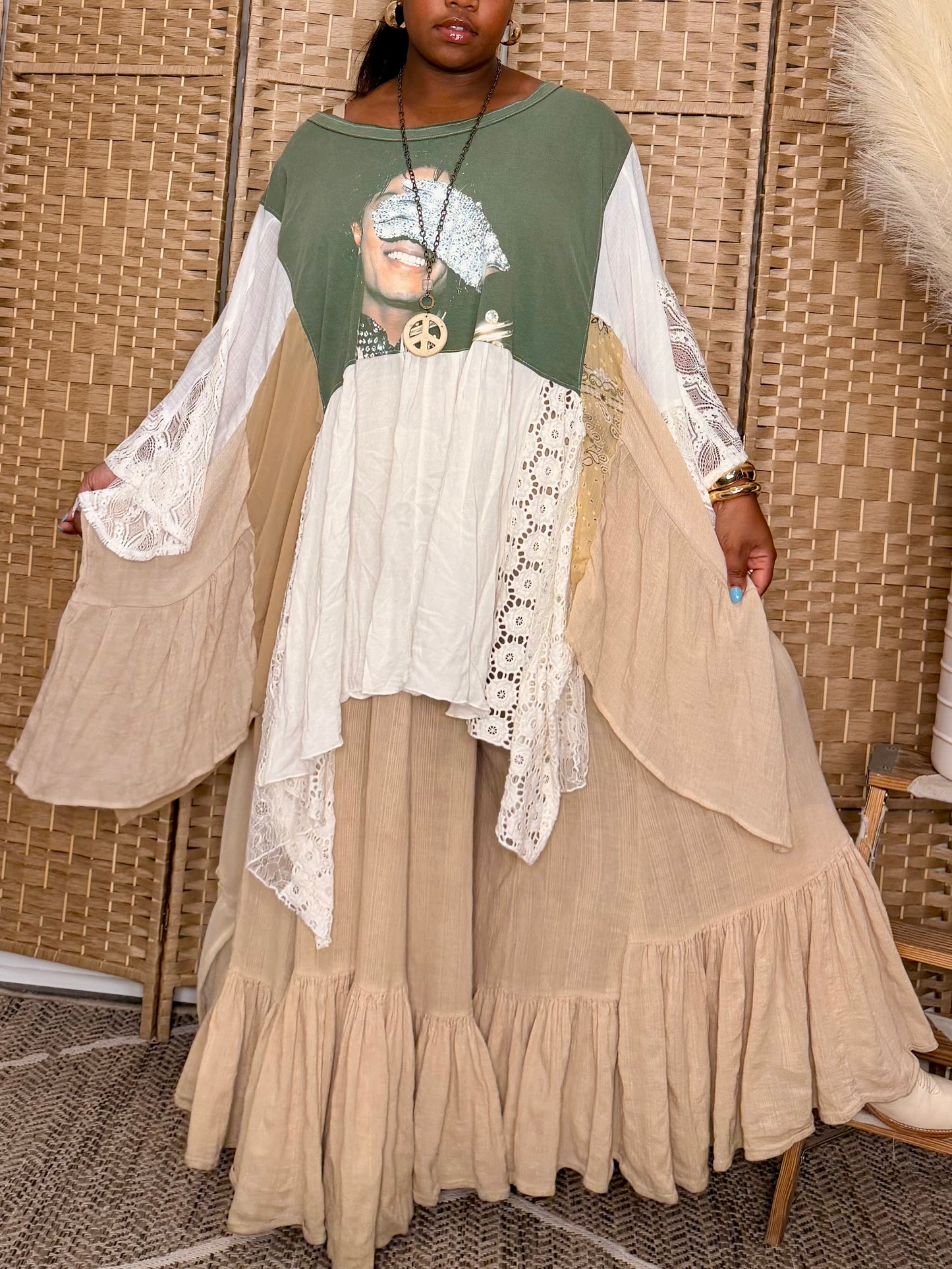 Large -5XL Michael Jackson Kaftan Poncho