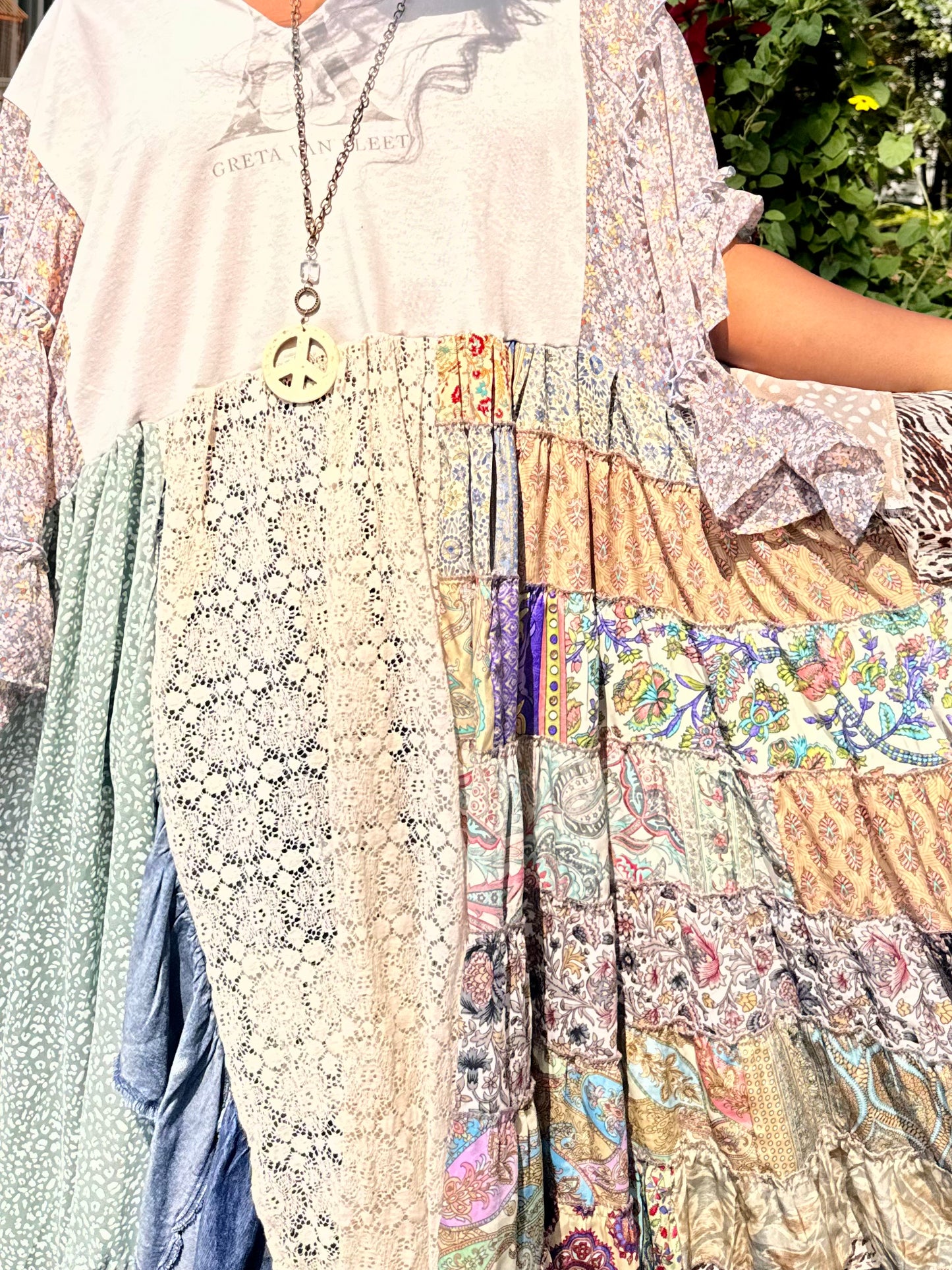 Extra Large- 4XL Greta Van Fleet Kaftan Maxi Tee