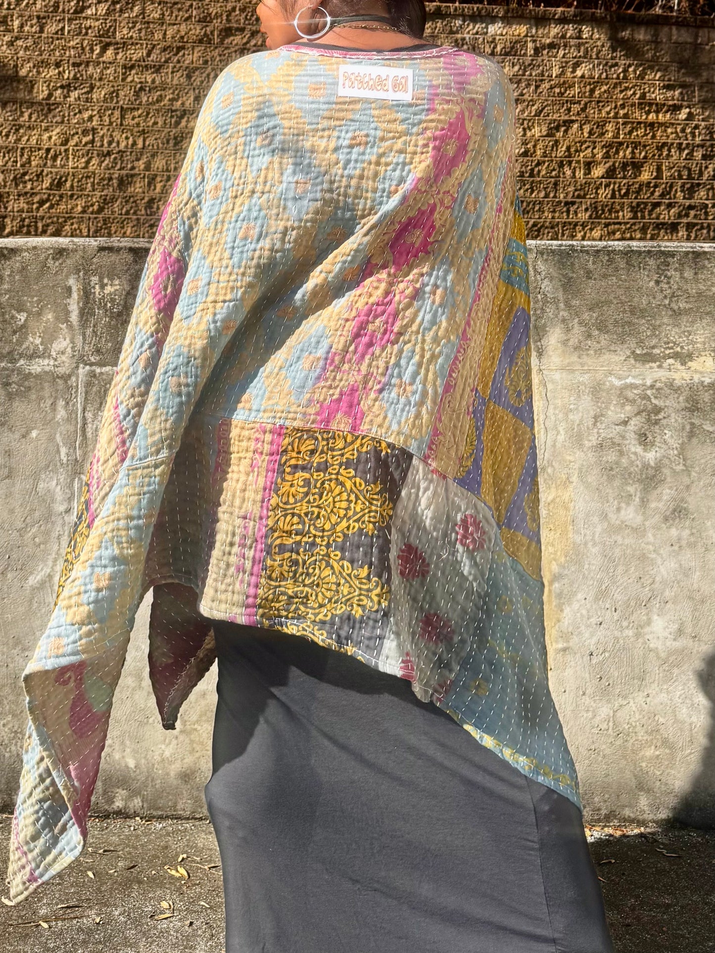 Small-5XL Kantha Trio Tee