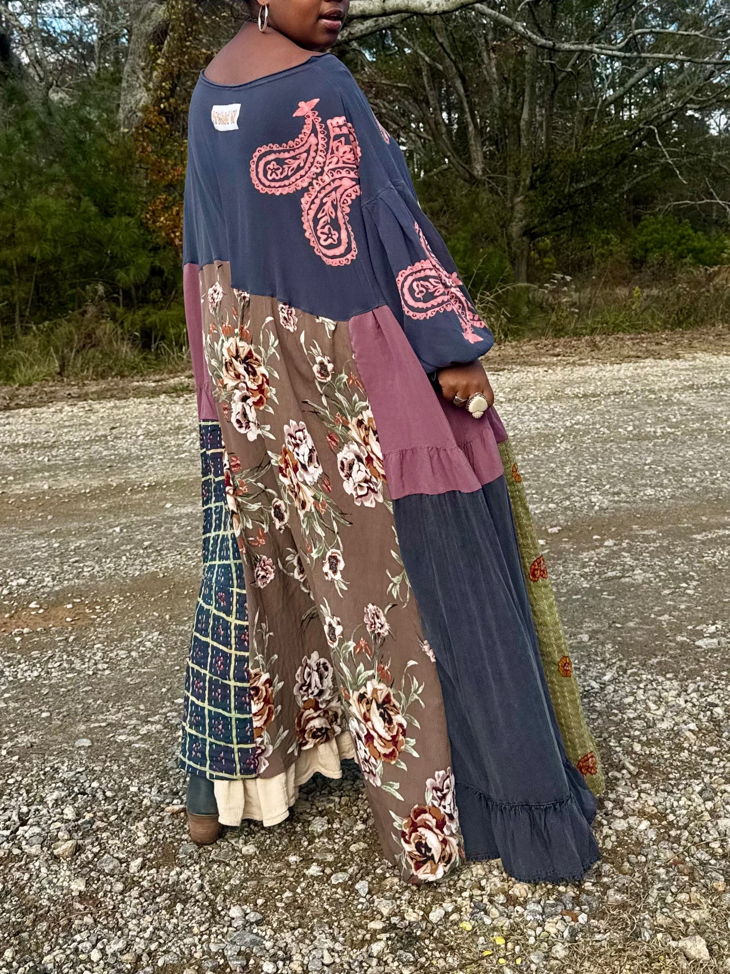 2XL-5XL Paisley Maxi Tee