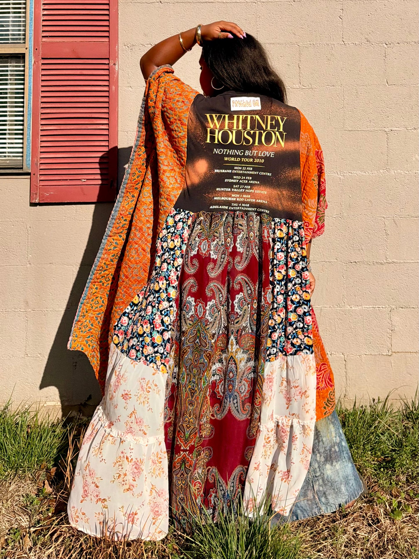 Extra Small-Extra Large Whitney Houston Kaftan Maxi Tee