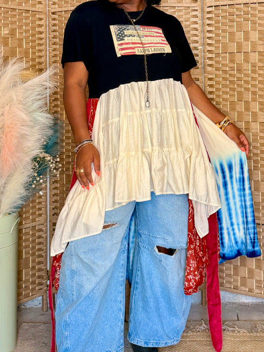 XXS-Extra Large USA Maxi Tee