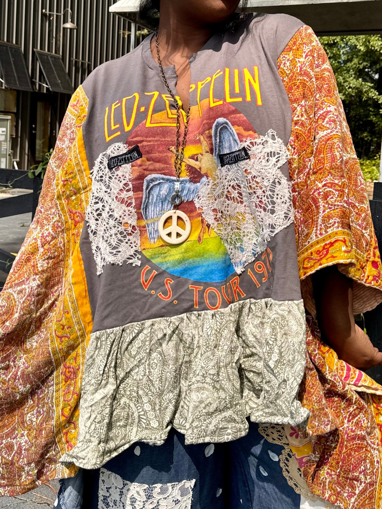 Medium-3XL Led Zeppelin Kaftan Poncho