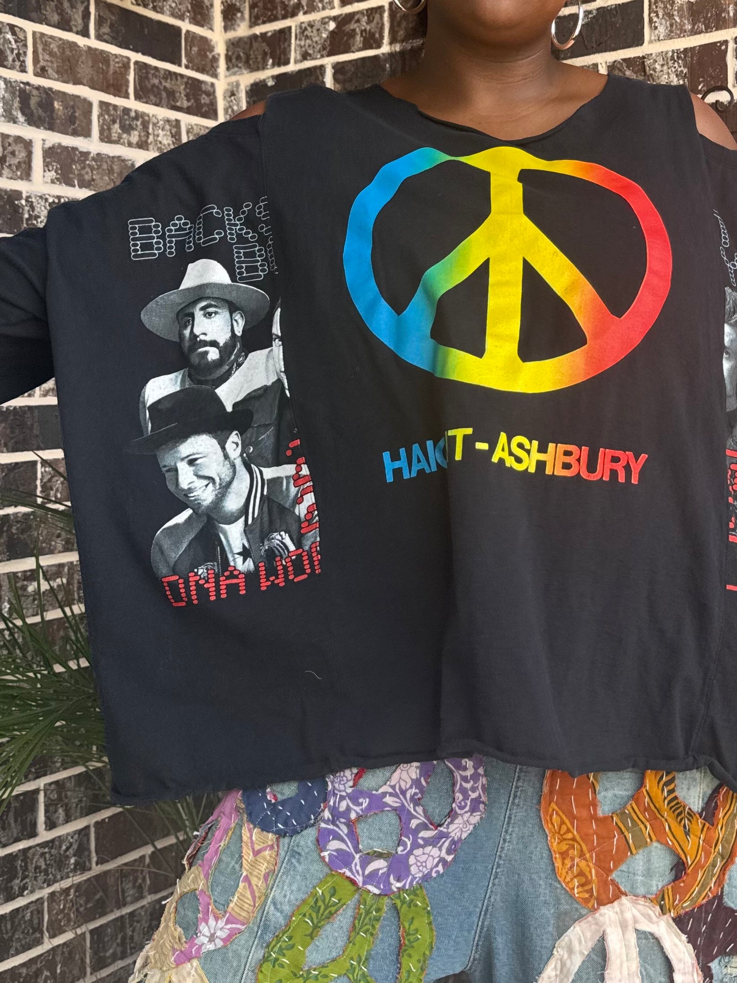 XXS-Extra Large Backstreet Boys Cold Shoulder Graphic Tee