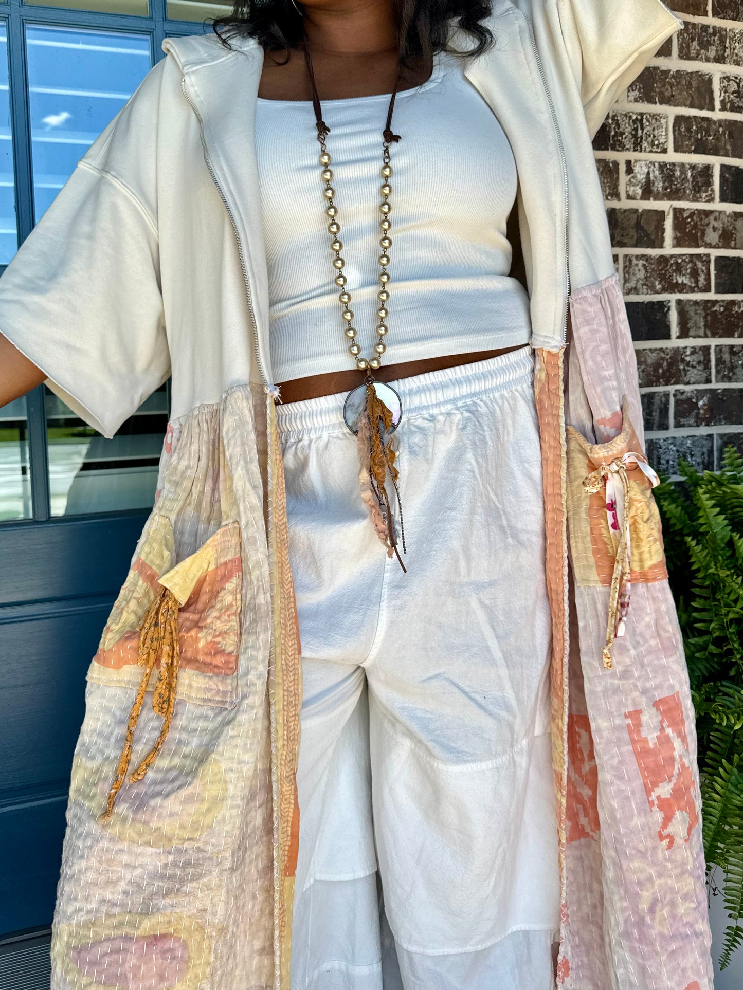 Medium-3XL Upcycled Blanket Duster