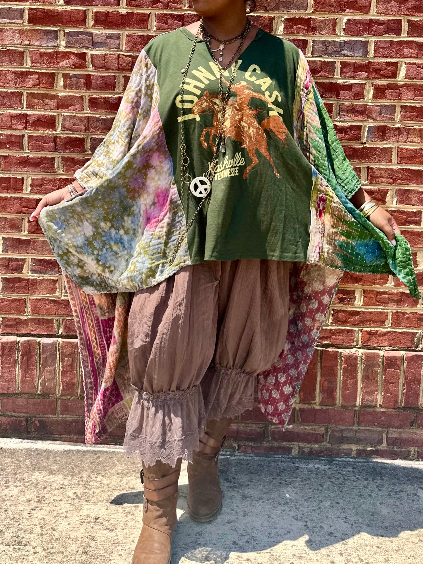 Small-3XL Johnny Cash Kimono Tee