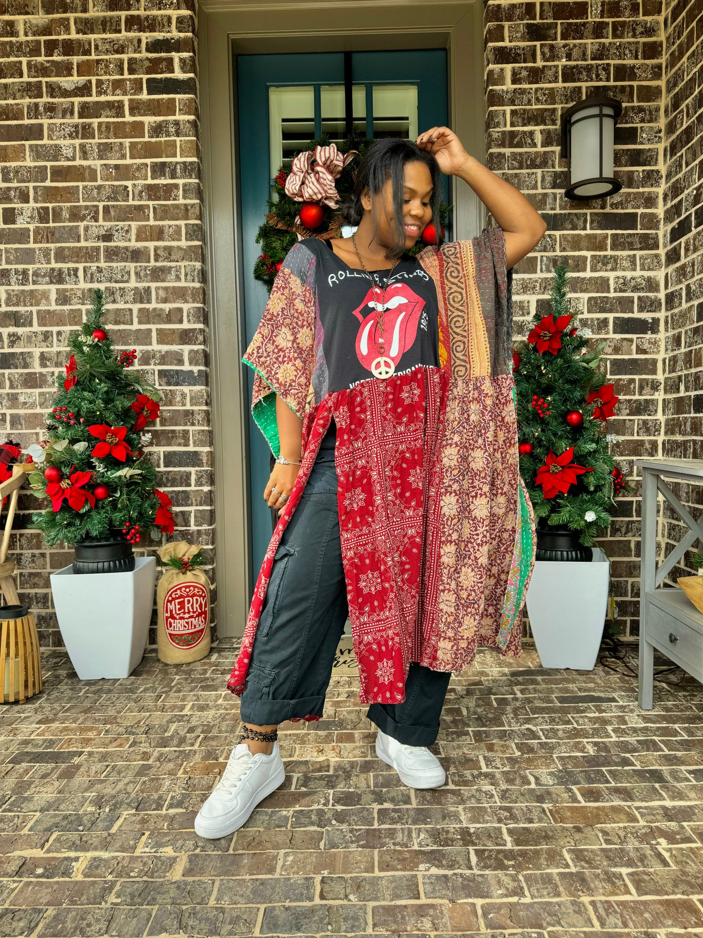 Medium- 4XL Rolling Stones Kaftan Maxi Tee