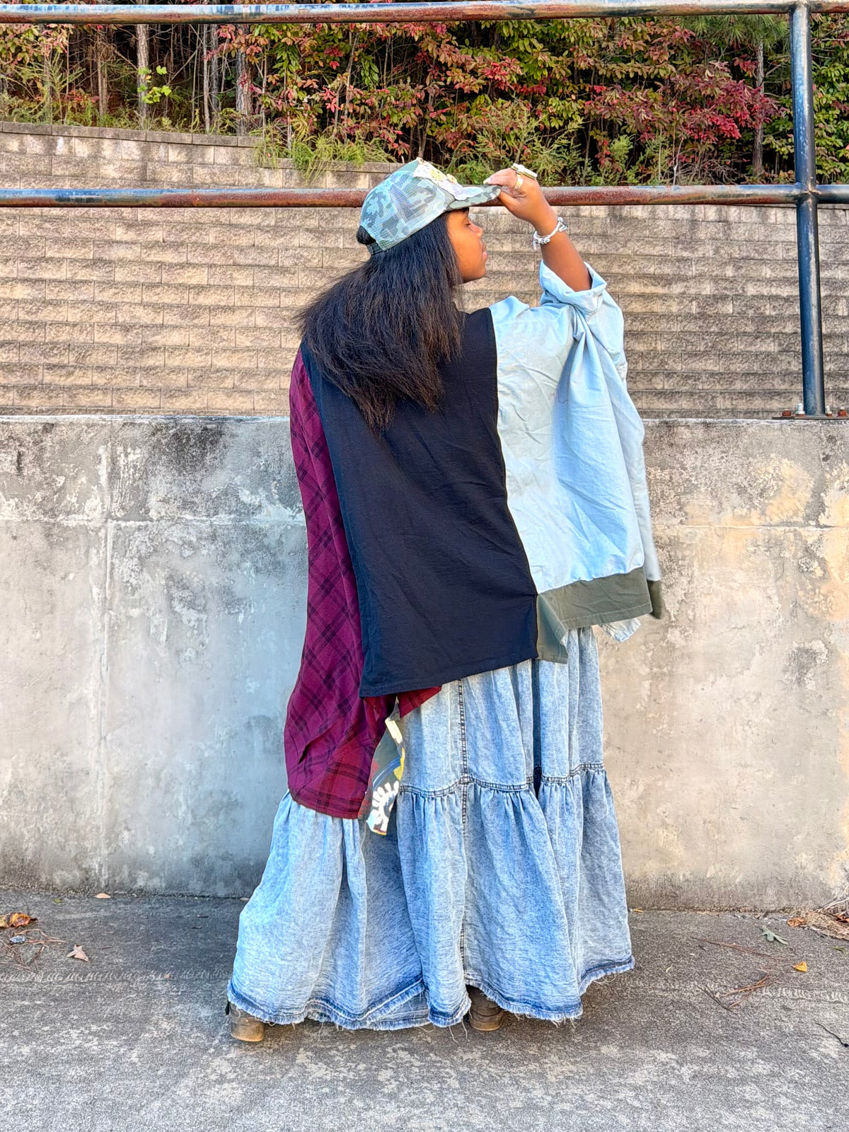 Large-4XL Rolling Stones Poncho Tee