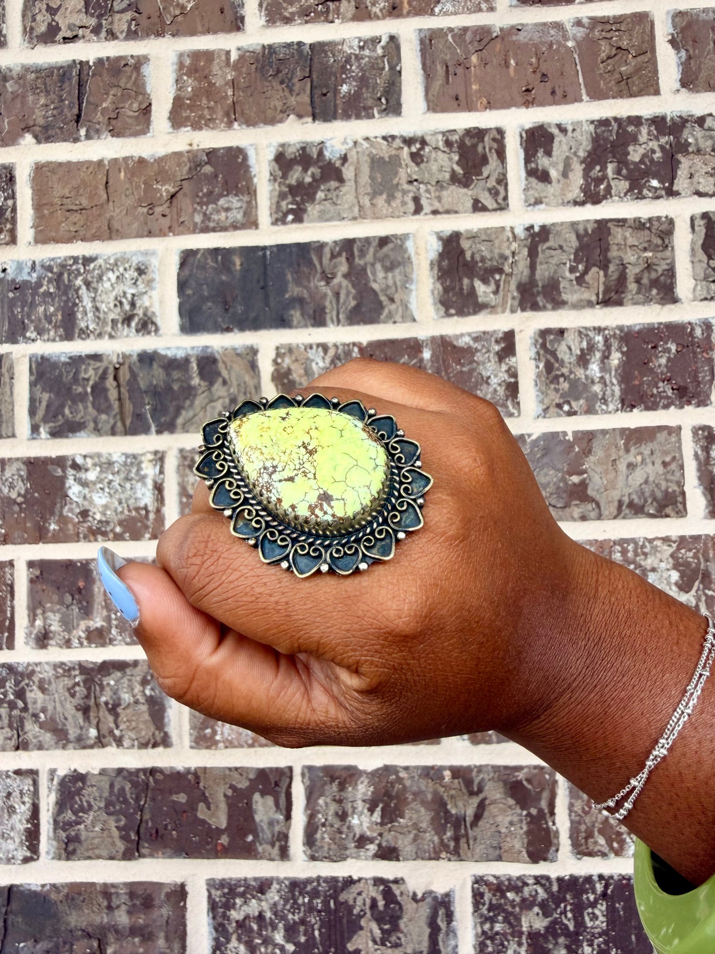 Celestial Moss Ring