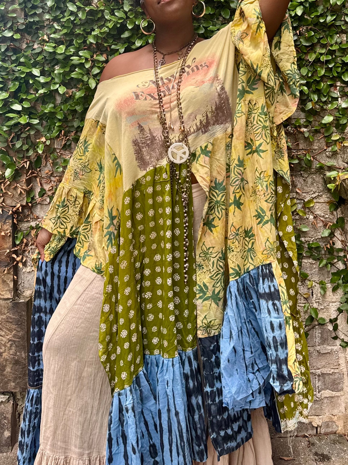 1XL-6XL Always Exploring Kaftan Maxi Tee