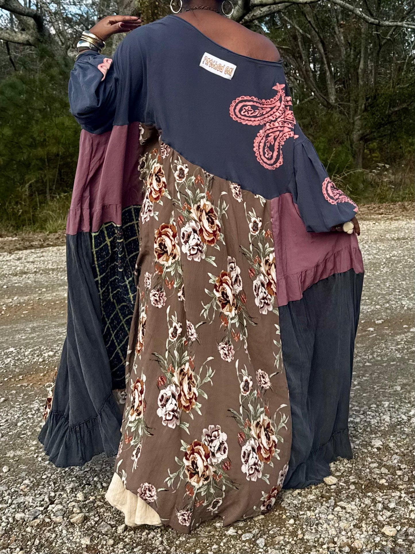 2XL-5XL Paisley Maxi Tee