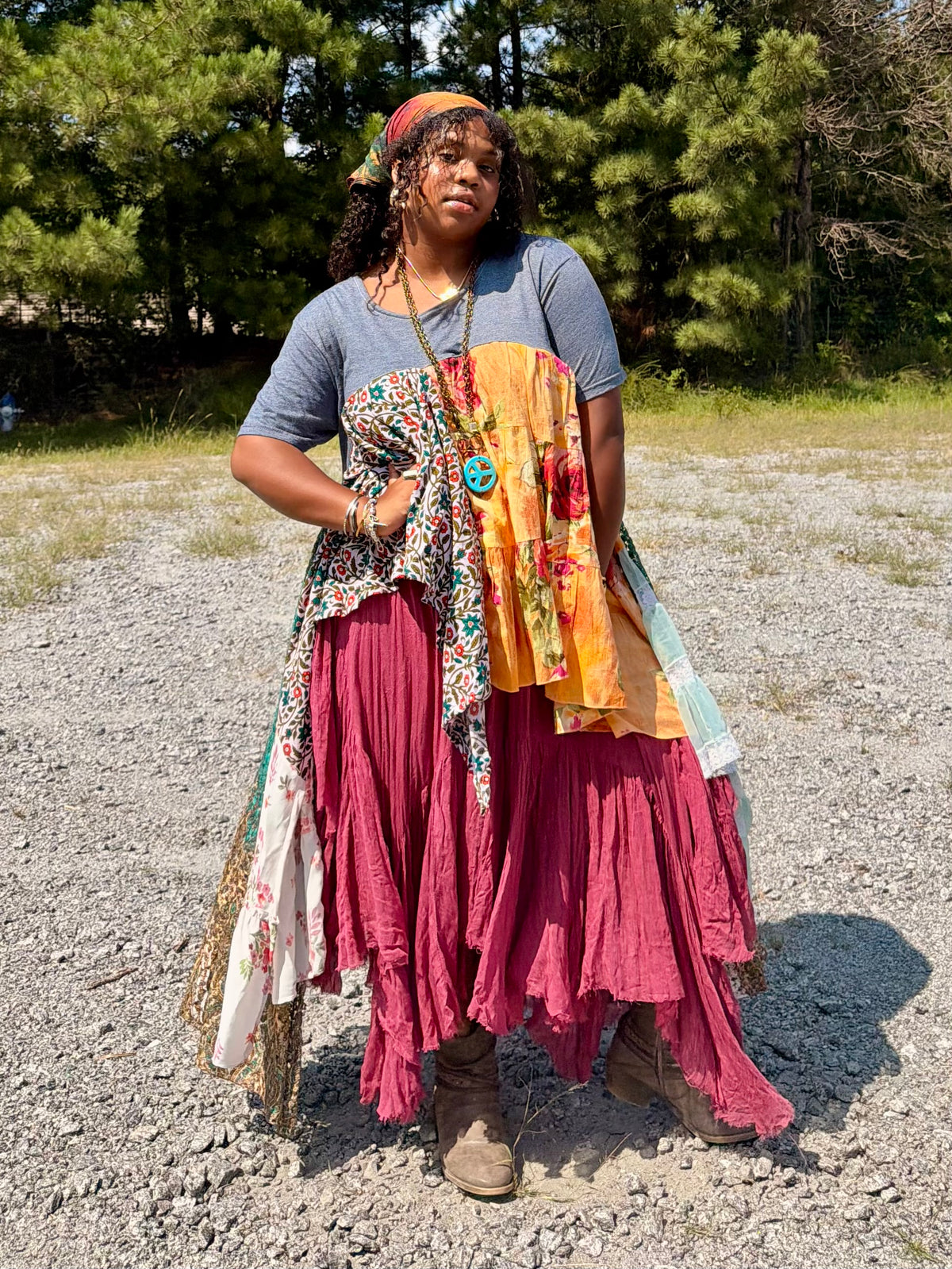 Large-3XL Woodstock High Low Swing Tee