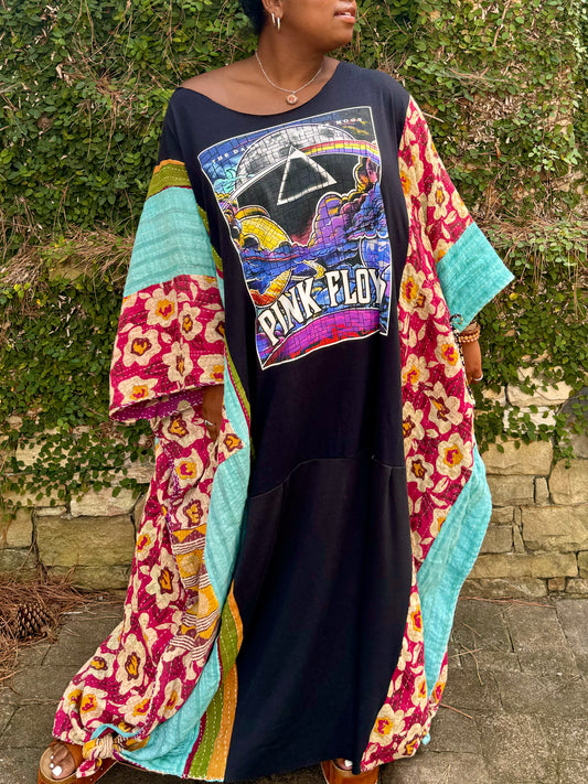Large-4XL Pink Floyd Maxi Dress