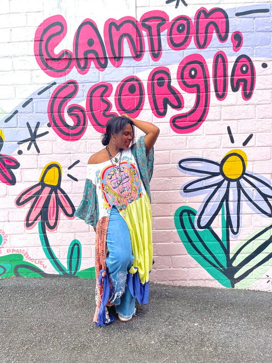 Medium- 4XL Gone Wild Kaftan Maxi Tee